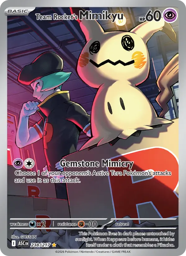 Team Rocket's Mimikyu — Pokémon card