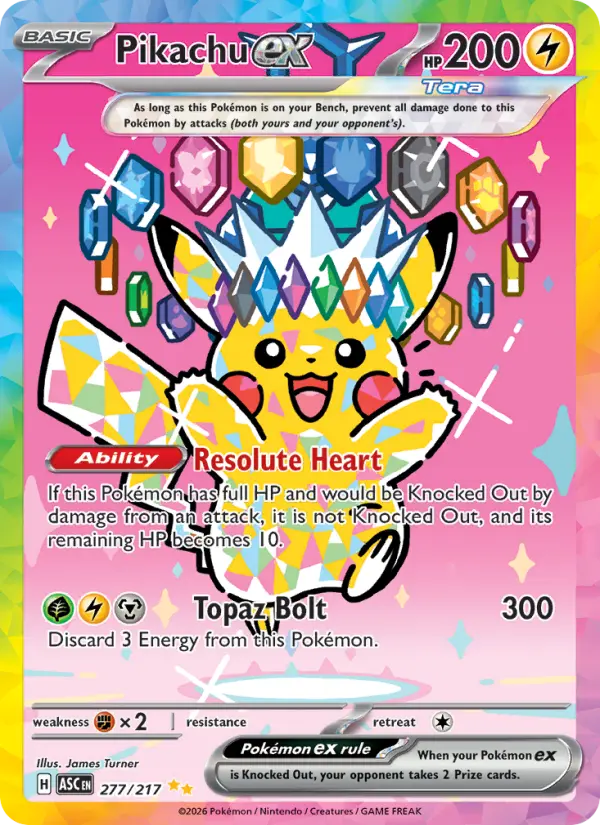 Pikachu ex — Pokémon card