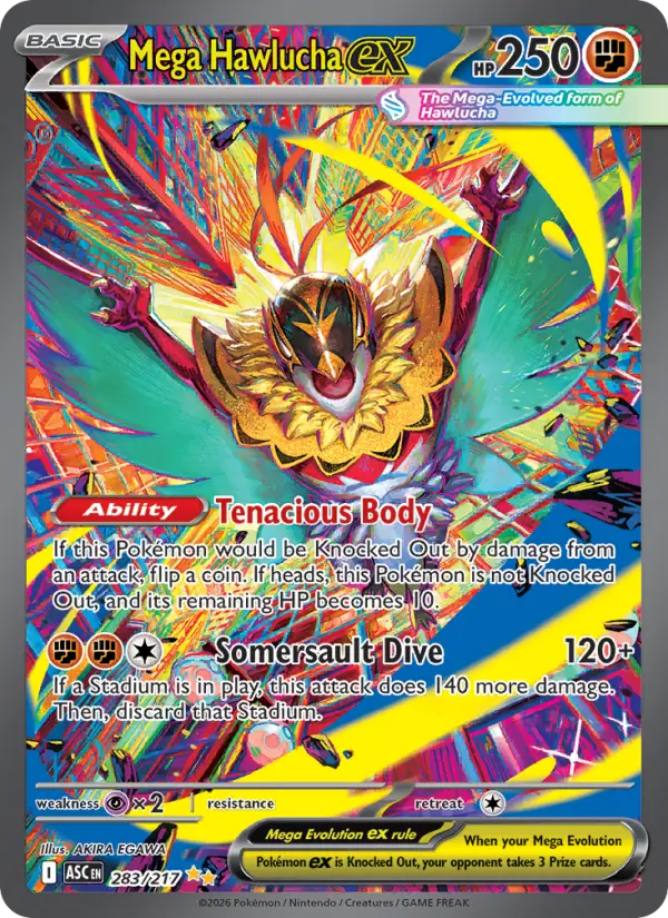 Mega Hawlucha ex — Pokémon card