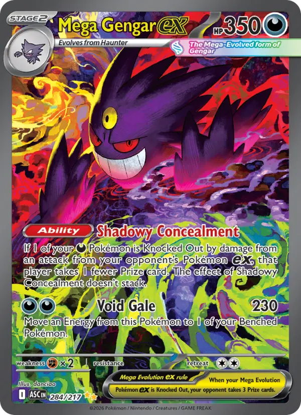 Mega Gengar ex — Pokémon card