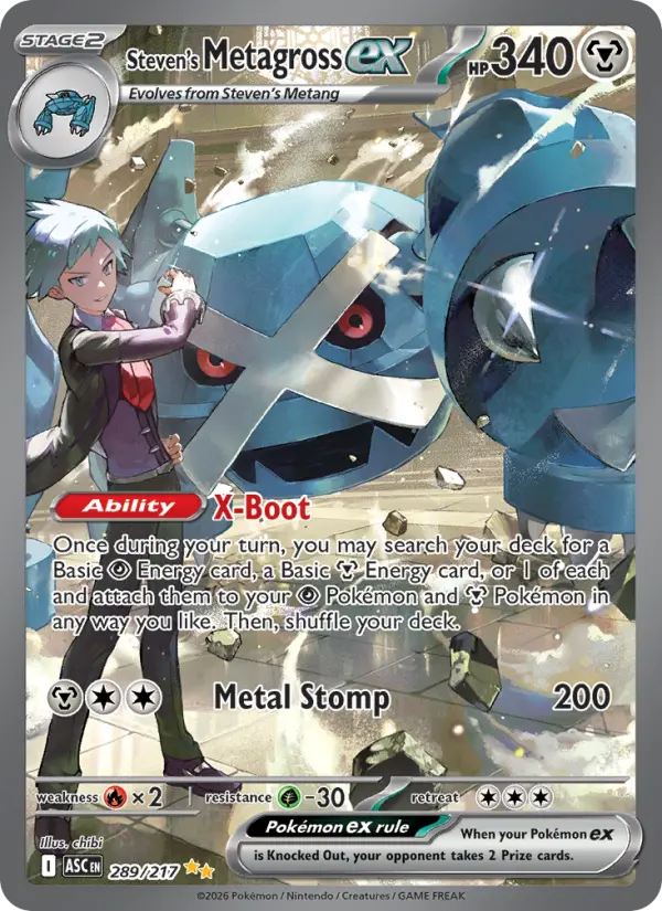 Steven's Metagross ex — Pokémon card
