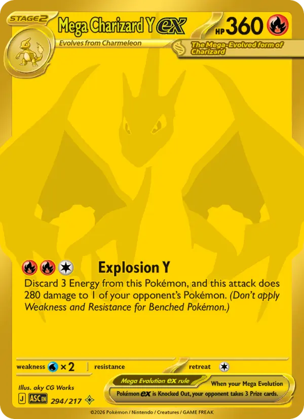 Mega Charizard Y ex — Pokémon card
