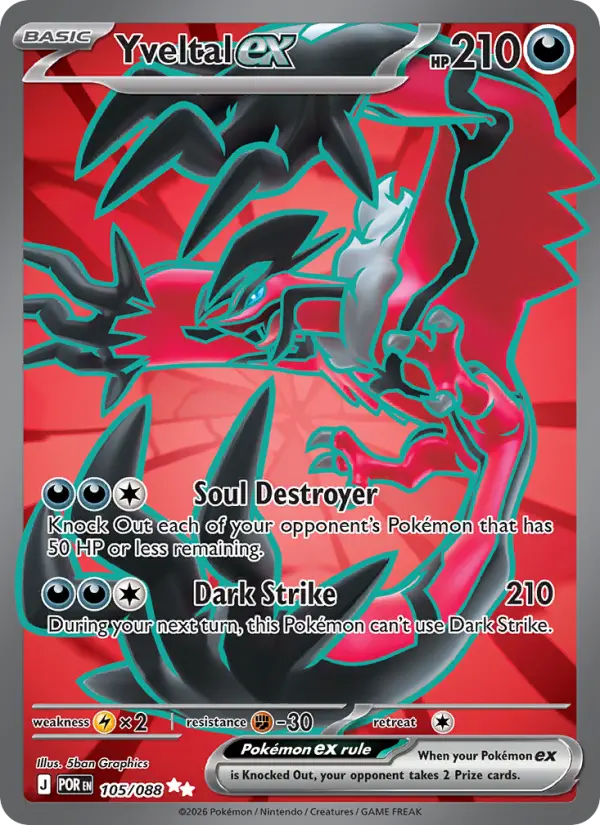 Yveltal ex — Pokémon card