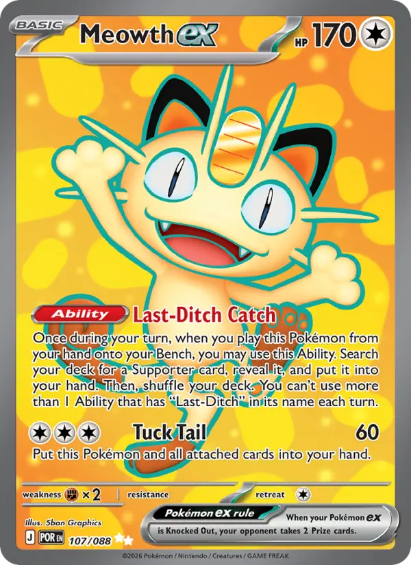 Meowth ex — Pokémon card