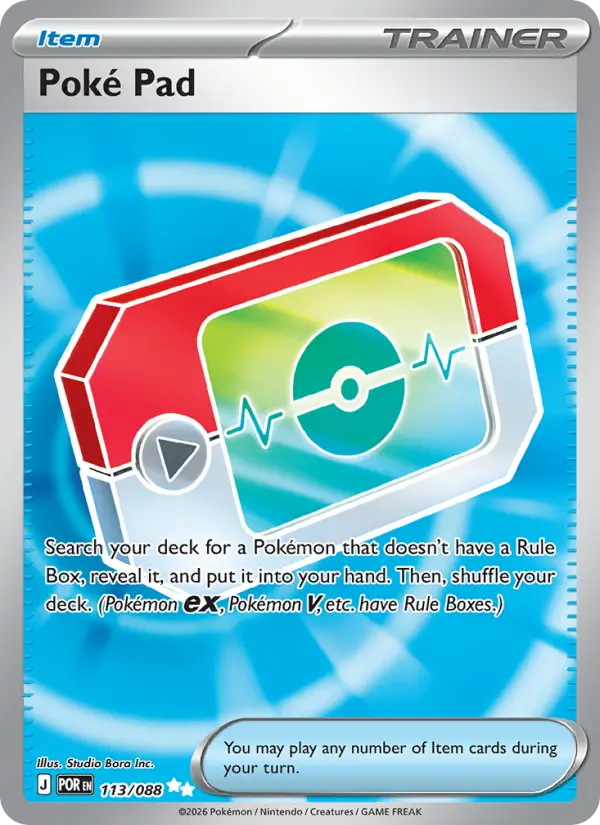 Poké Pad — Pokémon card