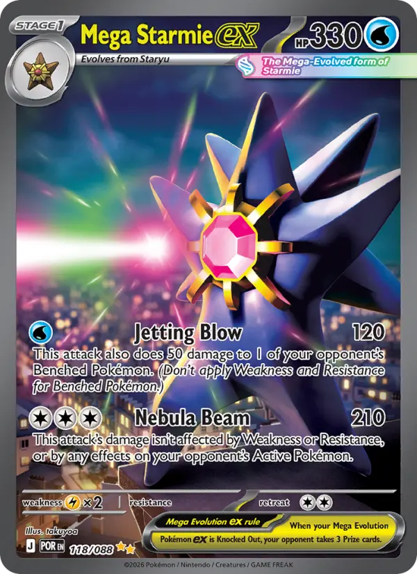 Mega Starmie ex — Pokémon card