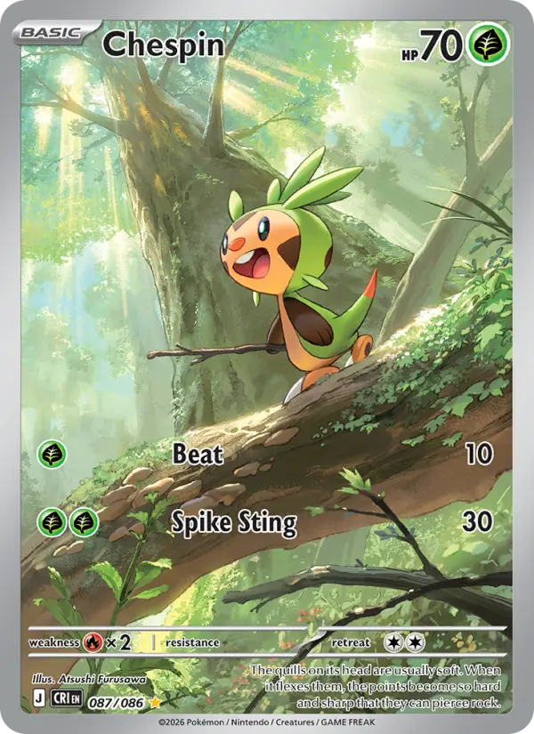Chespin — Pokémon card