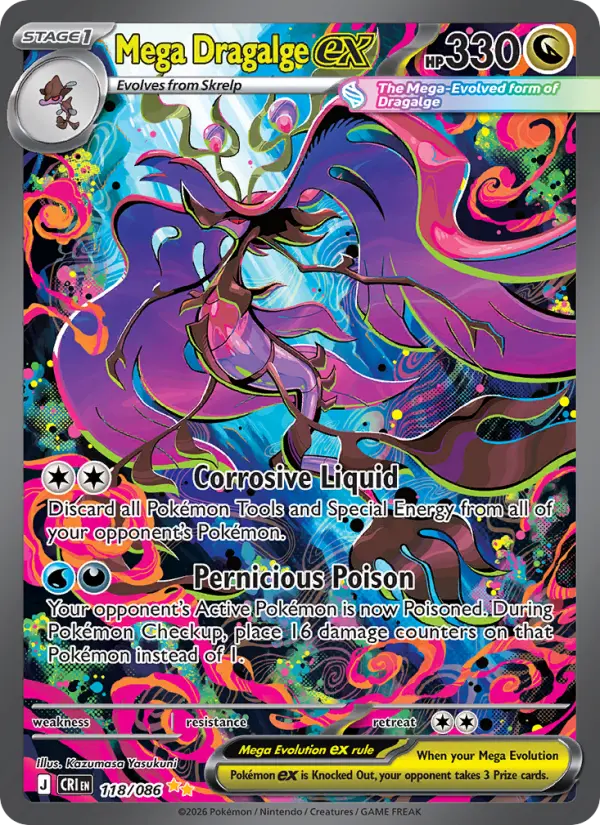 Mega Dragalge ex — Pokémon card