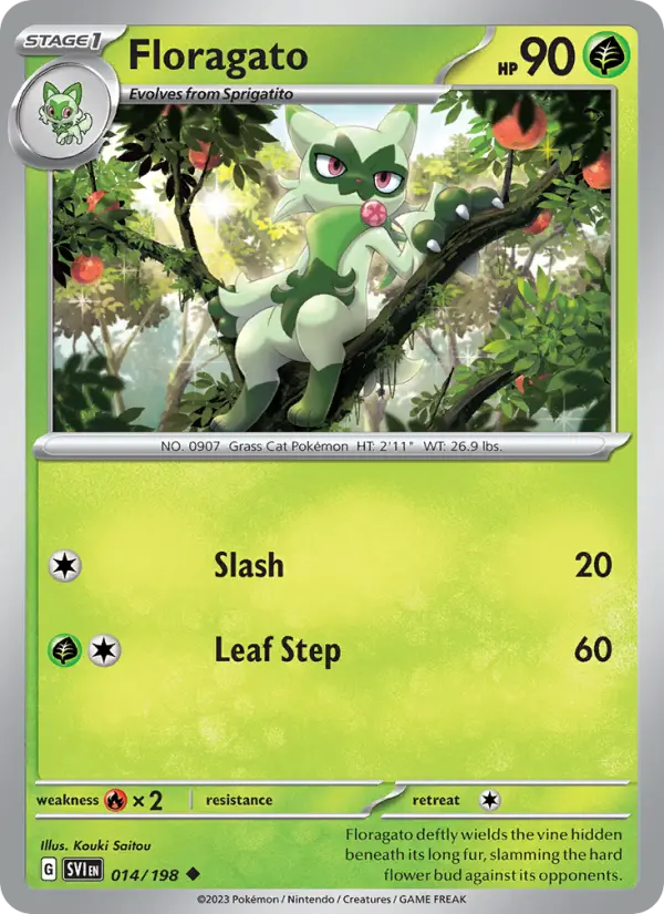 Floragato — Pokémon card
