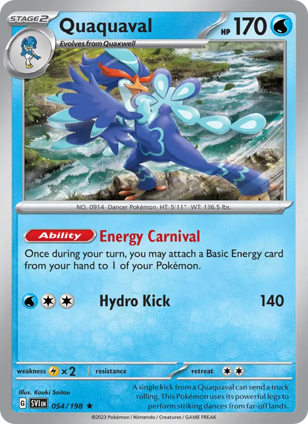 Quaquaval — Pokémon card