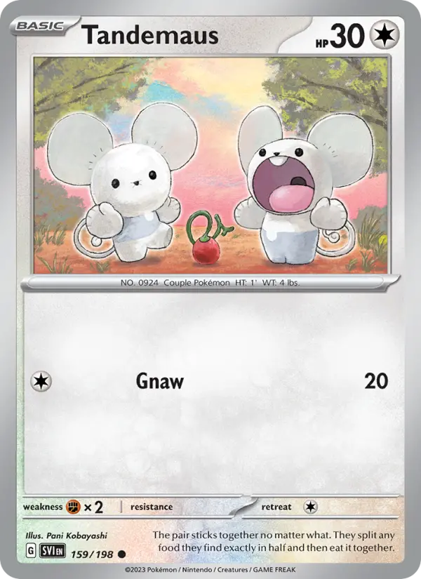 Tandemaus — Pokémon card