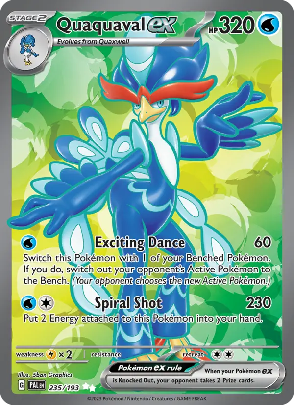 Quaquaval ex — Pokémon card