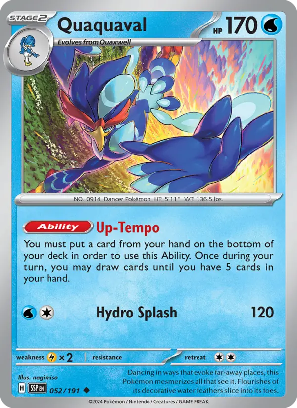 Quaquaval — Pokémon card