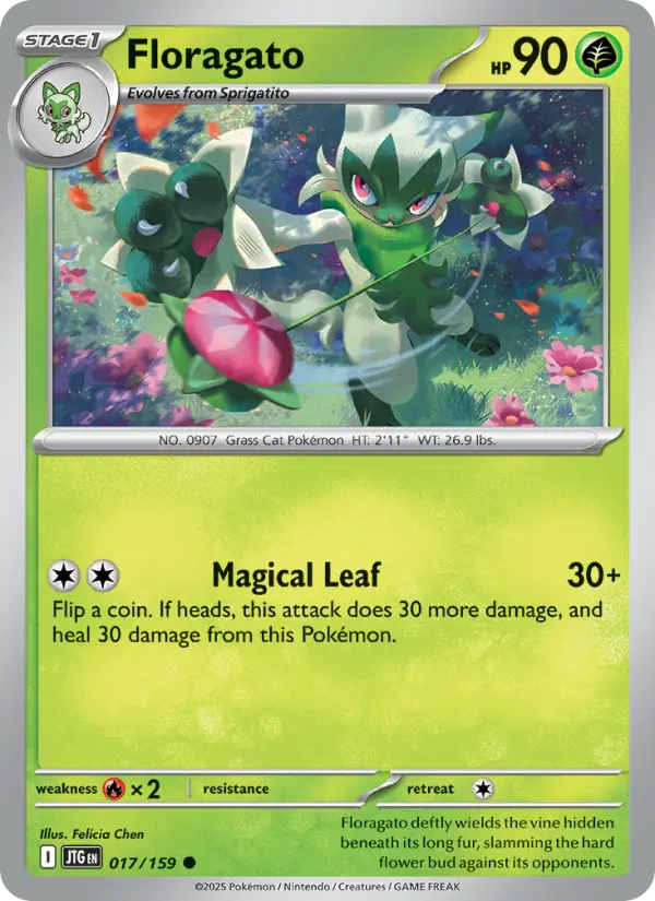 Floragato — Pokémon card