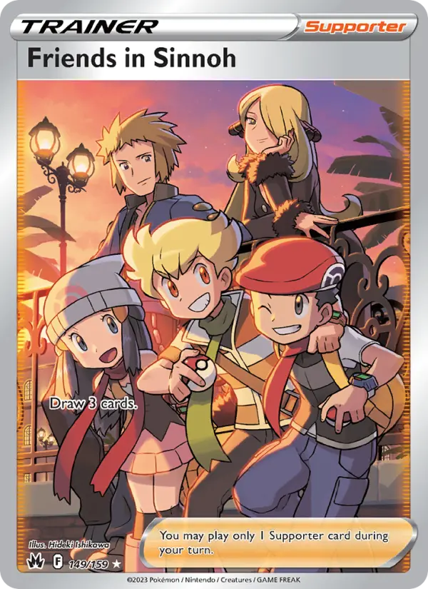 Friends in Sinnoh — Pokémon card