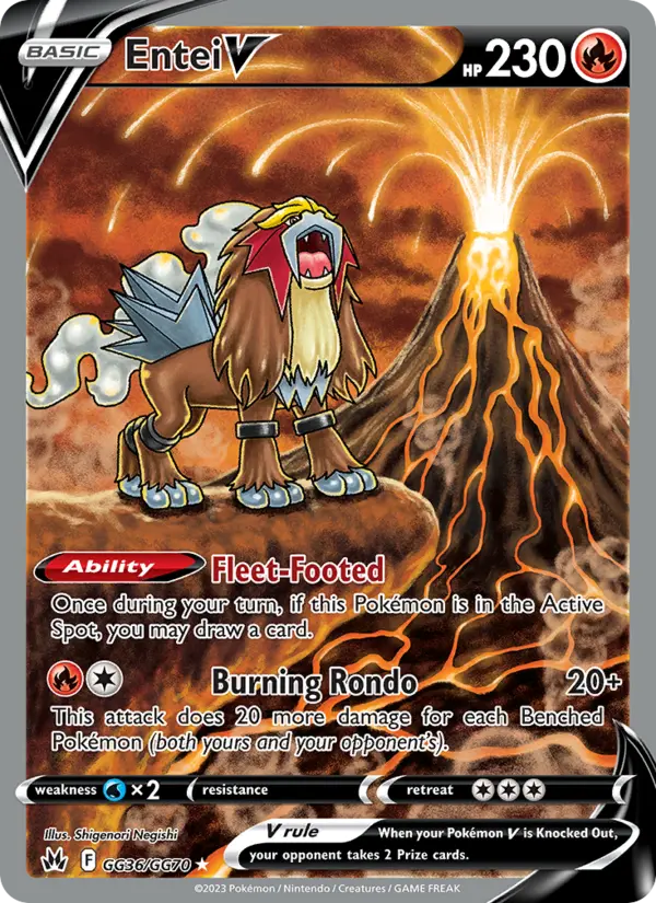 Entei V — Pokémon card