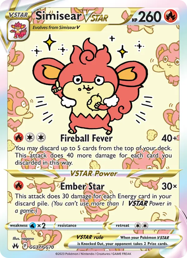 Simisear VSTAR — Pokémon card