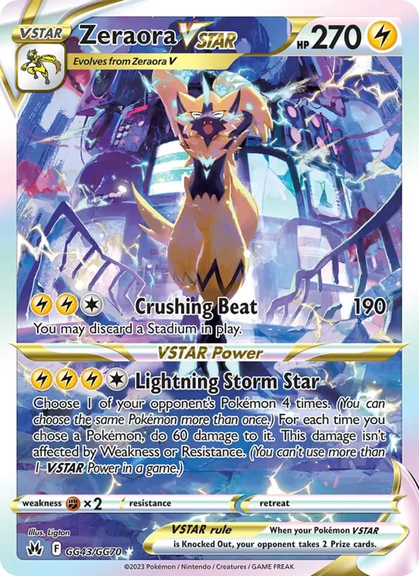 Zeraora VSTAR — Pokémon card