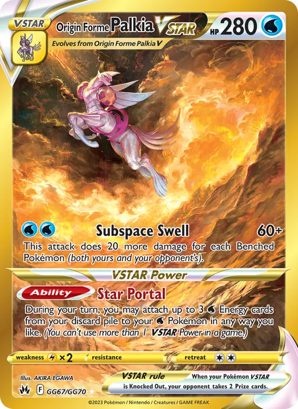 Origin Forme Palkia VSTAR — Pokémon card