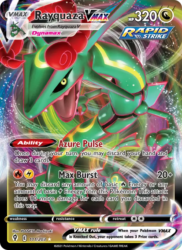 Rayquaza VMAX — Pokémon card