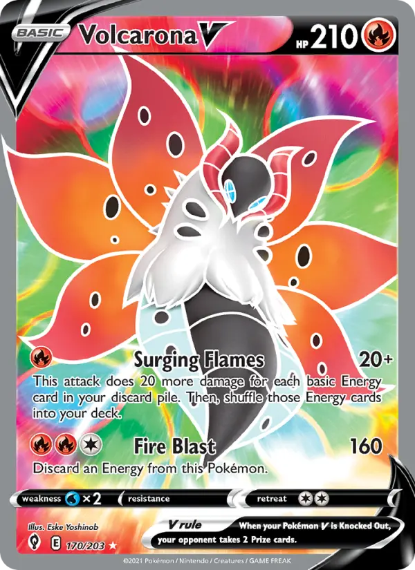 Volcarona V — Pokémon card