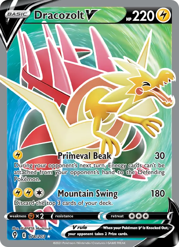 Dracozolt V — Pokémon card
