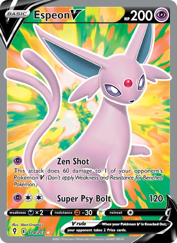 Espeon V — Pokémon card