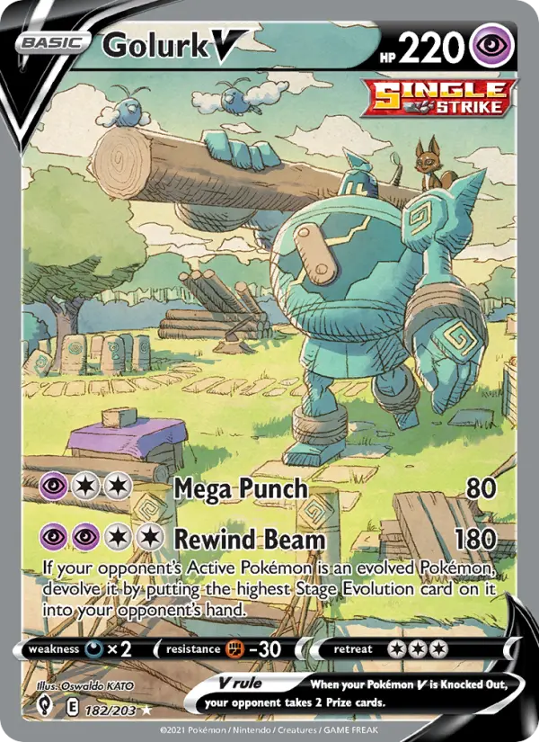 Golurk V — Pokémon card