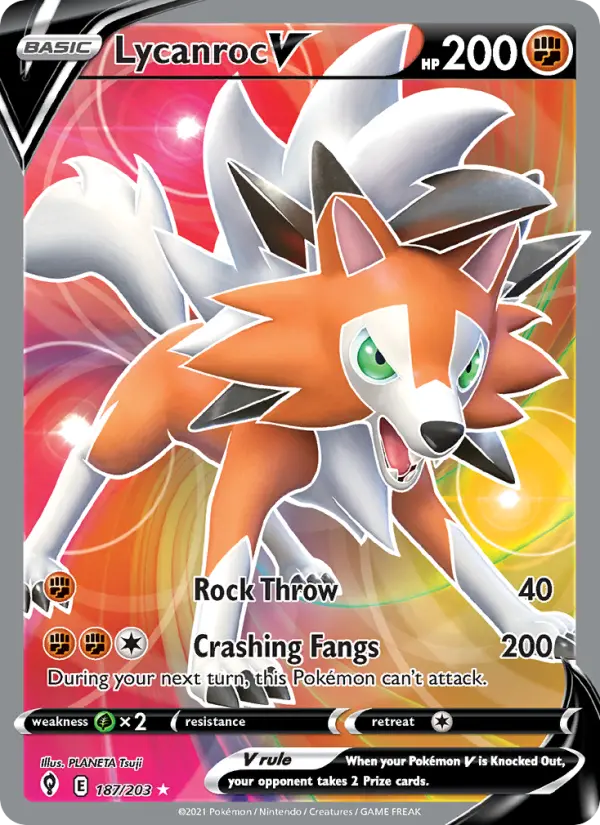 Lycanroc V — Pokémon card