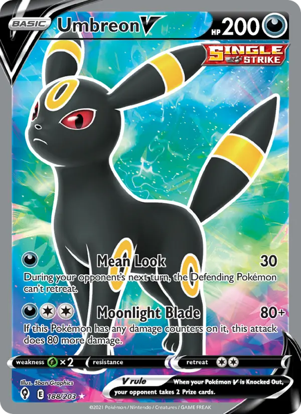 Umbreon V — Pokémon card
