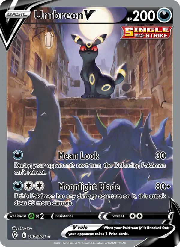 Umbreon V — Pokémon card