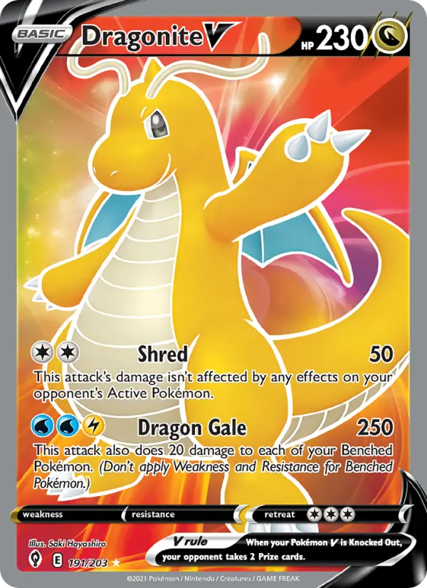 Dragonite V — Pokémon card