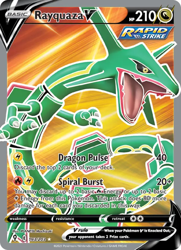 Rayquaza V — Pokémon card