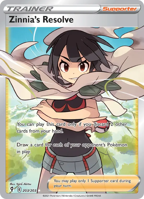 Zinnia's Resolve — Pokémon card