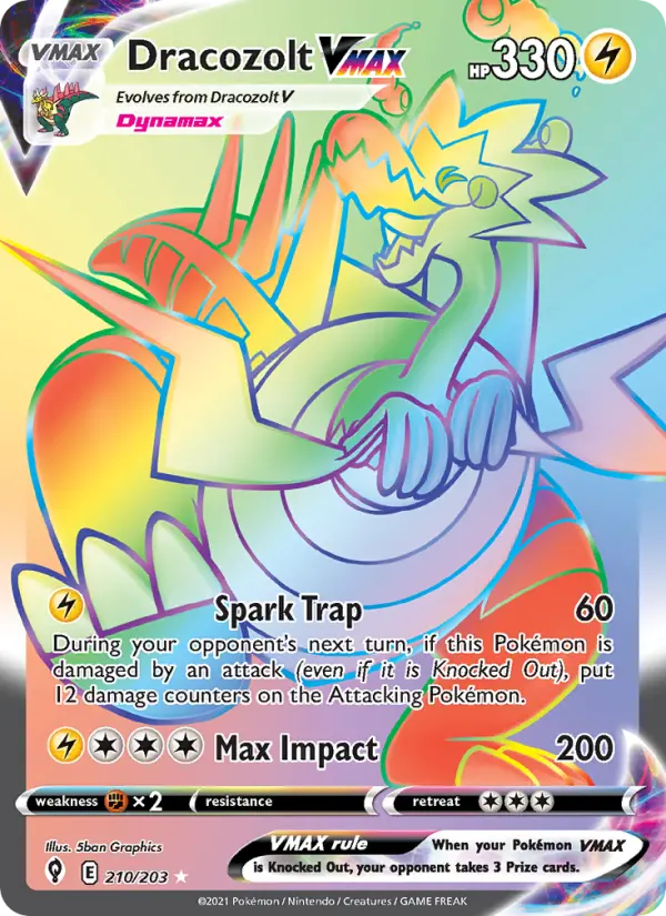 Dracozolt VMAX — Pokémon card