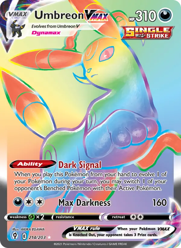 Umbreon VMAX — Pokémon card