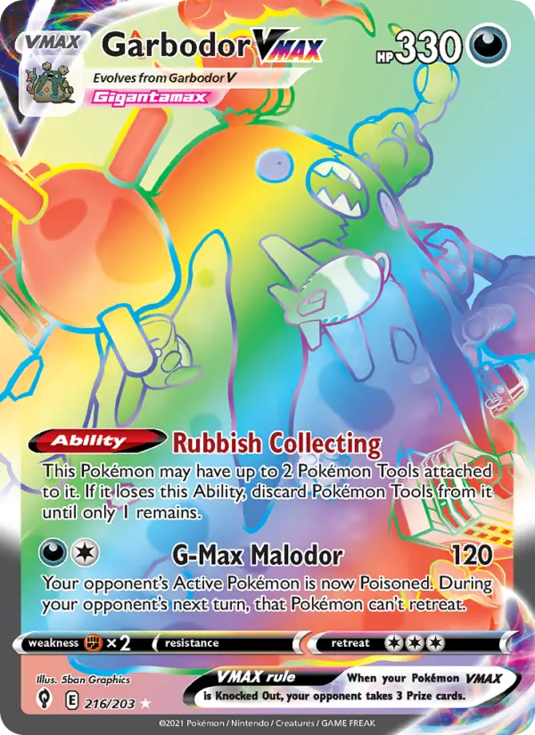Garbodor VMAX — Pokémon card