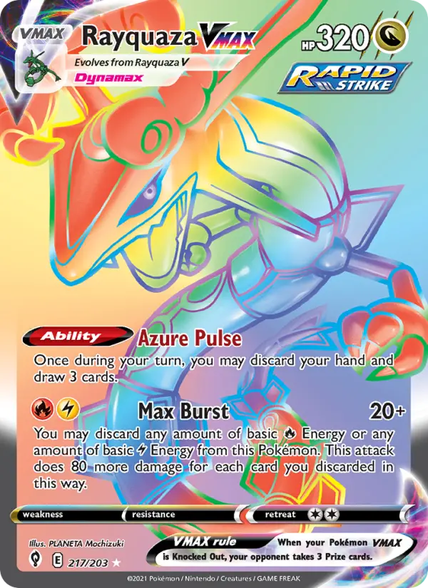 Rayquaza VMAX — Pokémon card