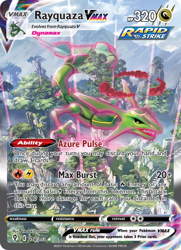 Rayquaza VMAX — Pokémon card