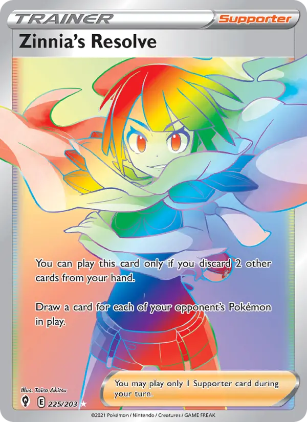 Zinnia's Resolve — Pokémon card
