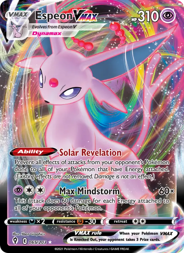Espeon VMAX — Pokémon card