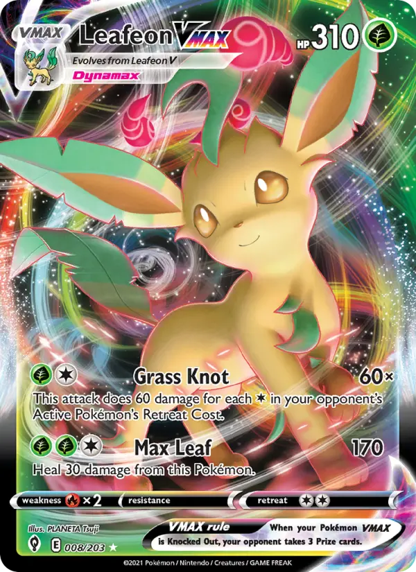 Leafeon VMAX — Pokémon card